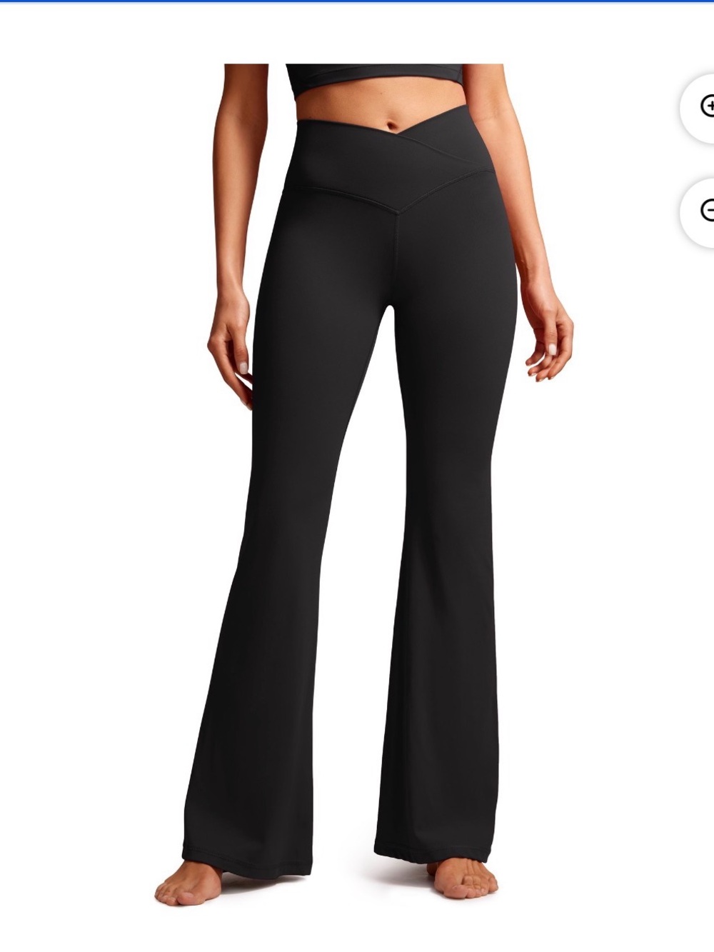 aerie Black High-Waist Flare Yoga Pants